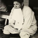 BABE RUTH WATCHING MAJOR LEAGUE BASEBALL YANKEES LEGEND PHOTO THE GREAT BAMBINO
