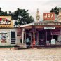 OLD COUNTRY STORE 1940 PHOTO COLD BEER NOSTALGIC METAL SIGNS COKE GAS PUMPS