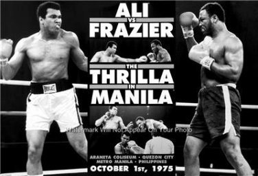 Muhammad  Ali Joe Frazier Thriller Fight Poster Photo