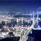 BEAUTIFUL NIGHT VIEW HONG KONG PEOPLES REPUBLIC OF CHINA HOME WALL PICTURES