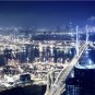 BEAUTIFUL NIGHT VIEW HONG KONG PEOPLES REPUBLIC OF CHINA HOME WALL PICTURES