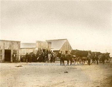DODGE CITY KANSAS WILD WEST TOWN LAWLESS COWBOYS OUTLAWS GUNFIGHTERS PHOTO