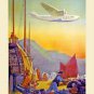 PAN AMERICAN AIRWAYS OLD TRANSPACIFIC FLIGHT POSTER COLOR PHOTO 13 X 19 ART WORK