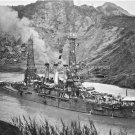 The Panama Canal U.S. American Naval Maine Class Battleship USS Ohio 1915 Photo