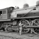 MICHIGAN CENTRAL RAILROAD PHOTO 1904 STEAM COAL TRAINS LOCOMOTIVES ENGINEER