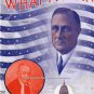 Democratic President Franklin D Roosevelt 1928 Campaign Election Poster Photo