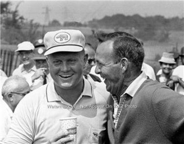 ARNOLD PALMER JACK NICKLAUS 1963 PHOTO PGA TOUR GOLF THE KING THE GOLDEN BEAR