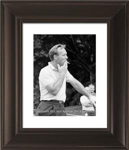 Arnold Palmer Smoking 1960's Framed Golf Photo LARGE