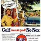 GULF GASOLINE AD PHOTO NOSTALGIC METAL SIGNS GAS PUMPS ANTIQUE AUTOMOBILES