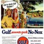 GULF GASOLINE AD PHOTO NOSTALGIC METAL SIGNS GAS PUMPS ANTIQUE AUTOMOBILES