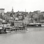 THE MISSISSIPPI RIVER FRONT WITH PADDLE WHEEL STEAMBOATS 1904 PHOTO VINTAGE LOOK