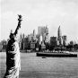 CLASSIC 1960 PHOTO STATUE OF LIBERTY QUEEN MARY SHIP NEW YORK CITY ELLIS ISLAND