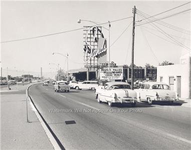 Old Las Vegas Strip 1954 Mob Run Roulette Wheels Gambling Casinos Slots ...