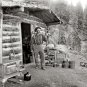 1900 Pikes Peak Colorado Gold Prospector Photo Log Cabin Home Rocky Mountains