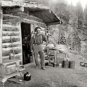 1900 Pikes Peak Colorado Gold Prospector Photo Log Cabin Home Rocky Mountains