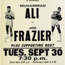 Muhammad  Ali Joe Frazier 1971 Fight Poster Photo