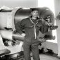 NAVY SHIP USS CHICAGO GIANT GUN PHOTO 1900 SAILORS UNIFORMS NAVAL ORDANCE