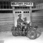 WW2 African American Colored Military Police Army Soldier Motorcycle 1942 Photo