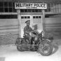 WW2 African American Colored Military Police Army Soldier Motorcycle 1942 Photo