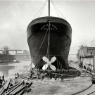 DRY DOCK STEAMBOATS WILLIAM E. COREY PHOTO 1905 VINTAGE CHICAGO SHIPS AMERICANA