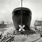DRY DOCK STEAMBOATS WILLIAM E. COREY PHOTO 1905 VINTAGE CHICAGO SHIPS AMERICANA