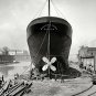 DRY DOCK STEAMBOATS WILLIAM E. COREY PHOTO 1905 VINTAGE CHICAGO SHIPS AMERICANA