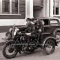 1936 THREE WHEEL HARLEY DAVIDSON POLICE BIKE TRIKE VEHICLE PHOTO OFFICER COPS