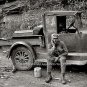West Virginia Coal Miner 1938 Photo Dust Mining Shafts Black Lung Vintage Truck