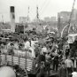NOSTALGIC EARLY AMERICANA SHIP AND DOCK WORKERS HORSE WAGONS PHOTO NEW YORK 1906