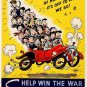VINTAGE 1940S POSTER PHOTO WORLD WAR TWO UNITED STATES OF AMERICAN GAS FUEL