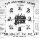 POSTER PHOTO 1876 AMERICAN POLITICAL ELECTION RIGGING FARCE LOUISIANA U S GRANT