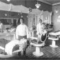 DEPRESSION ERA PHOTO BARBER SHOP HAIR CUTS CLUB MAN HOT SHAVE BARBER POLE