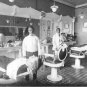 DEPRESSION ERA PHOTO BARBER SHOP HAIR CUTS CLUB MAN HOT SHAVE BARBER POLE