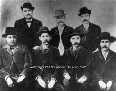 BAT MASTERSON WYATT EARP O.K. CORRAL WILD WEST LAWMAN DEPUTY SHERIFF 1871 PHOTO