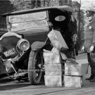 Police Officer 1922 Washington D.C. Bootlegger Car Illegal Moonshine Rare Photo
