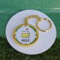 THE MASTERS 2012 POKER CHIP GOLD TONE KEY CHAIN GOLF BALL MARKER ACCESSORY GIFT