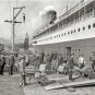 Great Lakes Michigan Steamer Ship 1905 Photo Copper Long Shoreman Dock Workers