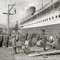Great Lakes Michigan Steamer Ship 1905 Photo Copper Long Shoreman Dock Workers