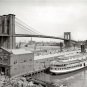 Rare Brooklyn Bridge East River 1905 Photo Manhattan New York City River Boats