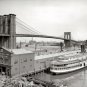 Rare Brooklyn Bridge East River 1905 Photo Manhattan New York City River Boats
