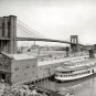 Rare Brooklyn Bridge East River 1905 Photo Manhattan New York City River Boats