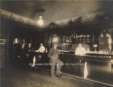 California Bar Saloon Drinking Alcohol Watering Hole Social Club1910 Sepia Photo