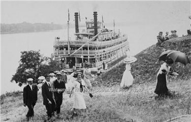 PADDLE WHEEL STEAMSHIPS RIVER BOAT BELLVIEW LOUISIANA MISSISSIPPI RIVER PHOTO