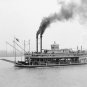 PADDLE WHEEL STEAMSHIPS RIVER BOAT THE AMERICA MISSISSIPPI RIVER TRAVEL PHOTO