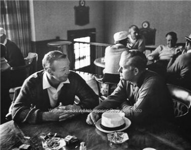 Rare Arnold Palmer Jack Nicklaus 1961 Club House Photo Masters Golf Champions