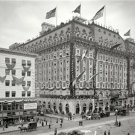 HOTEL ASTOR TIMES SQUARE AREA NEW YORK CITY PHOTO 1909 NOSTALGIC HORSE CARRIAGES