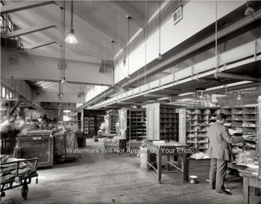 1925 Washington D C Photo U S Postal Workers Mailman Letter Carrier Sorting Mail