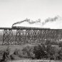 Chicago And Northwestern Railroad Train Steam Coal Locomotive Iowa Bridge Photo