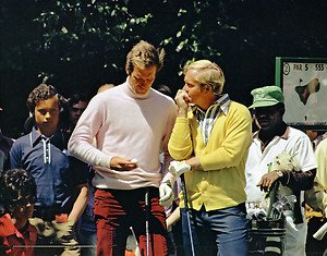 JACK NICKLAUS TOM WEISKOPF AMERICAN PGA PROFESSIONAL MASTERS PHOTO