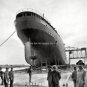Vintage Michigan Ship Yard Workers Builder Great Lakes Steamship Freighter Photo